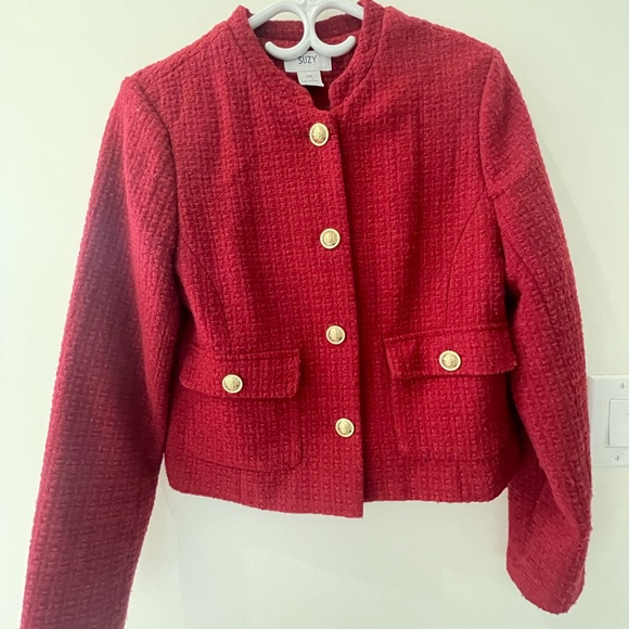 Tweed red blazer - Picture 3 of 3